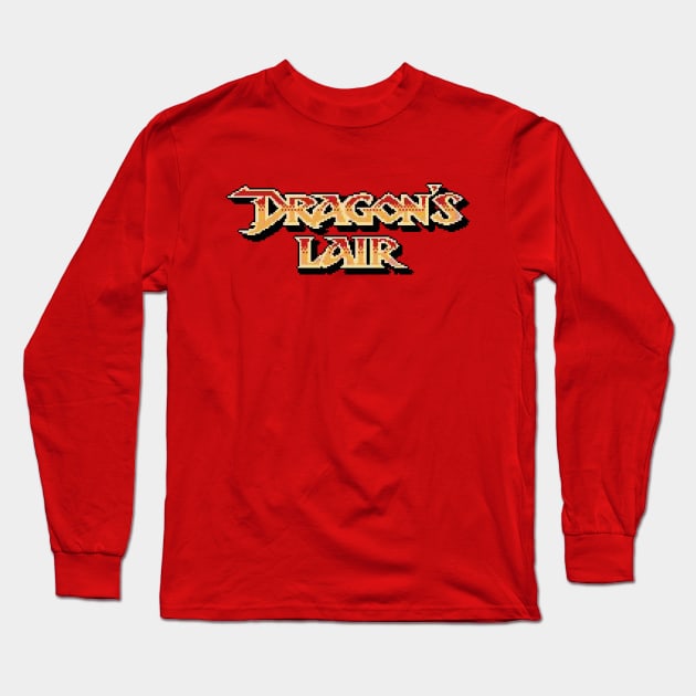 Dragon’s Lair Logo Long Sleeve T-Shirt by GraphicGibbon